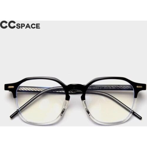 49476 Plastic Titanium Square Glasses Frame Men and Women Optical Fashion Computer Eyeglasses Trend Flat Mirror