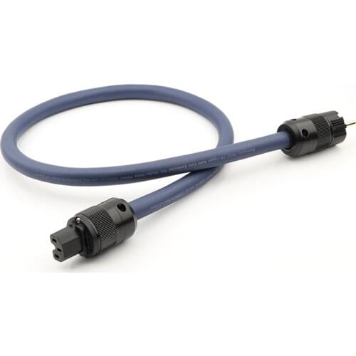 P902 5.5MM square Schuko Power cord Cable With Gold Plated EU Power plug for amp cd Power cord EU AC Audiophile Power cable