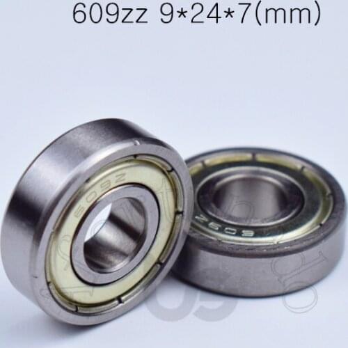 609zz 9*24*7(mm) 10pieces bearing metal sealed ABEC-5 chrome steel miniature bearings hardware Transmission Parts