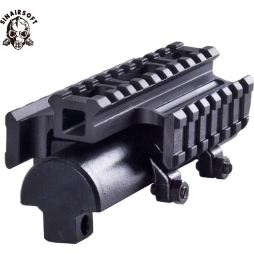 SINAIRSOFT Gen SKS Tri-Rail Tactical See-thru Receiver Cover Scope Mount MNT-T640TR Picatinny Rail Handguard Airsoft Hunting