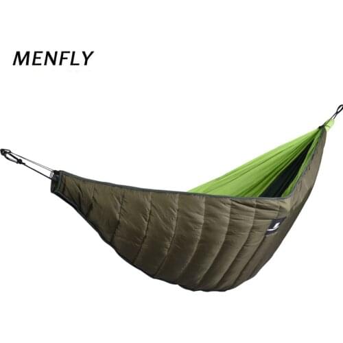 MENFLY Camping Hammock Sleeping Bag Winter Outdoor Thickened Thermal Insulation Cotton Hammocks Windproof Warm Hammock Cover