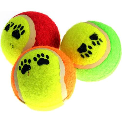Tennis Dog Balls Dog Toys Run Fetch Throw Play Pet Puppy Toys For Dogs Training Pet Supplies 1pc