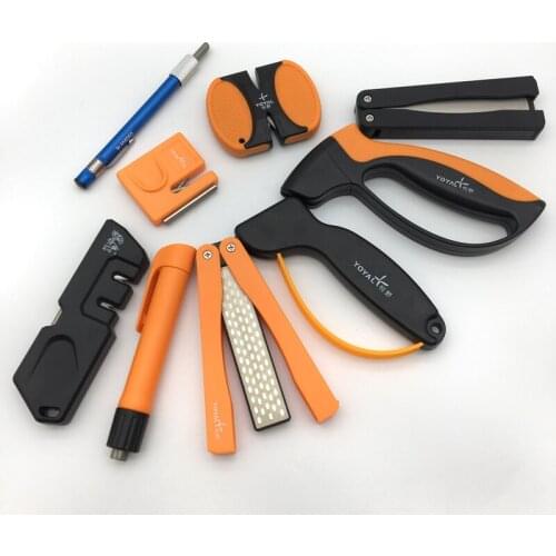 TAIDEA Outdoor sharpener compilations fishing Tools Diamond sharpening rod ceramic Tungsten steel Sharpening system