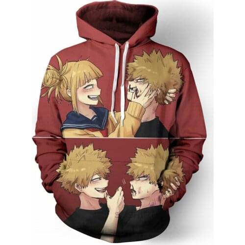 Anime Sweatshirts Hoodie My Hero Academia Bakugo Katsuki Cosplay Costume Todoroki Shoto Jacket Halloween Men Woman Top New