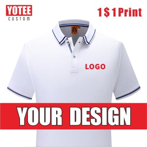 YOTEE high quality polo shirt custom embroidery company group polo shirt LOGO custom men and women shirt
