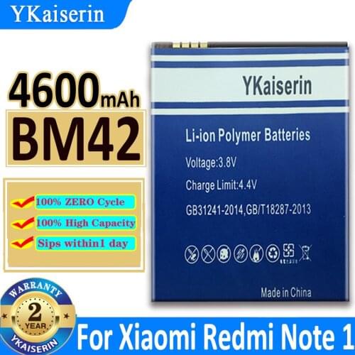 YKaiserin Xiaomi Redmi Note 4G Batteries