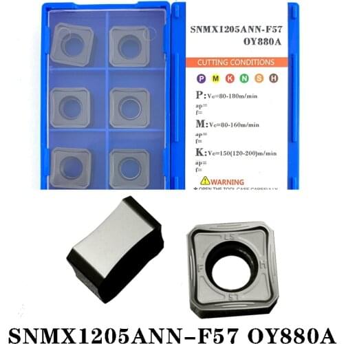 BEYOND 10pcs SNMX SNMX1205ANN F57 OY880A SNMX1205 Processing Cast Iron Stainless Steel And Steel Carbide Inserts Lathe Tools
