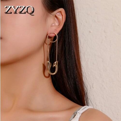 ZYZQ Personality Earrings For WOmen Trendy Fashion Accessories Silver Plated Jewelry Wholesale Lots&Bulk Factory Direct Sale
