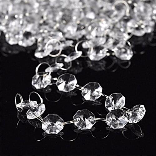 1Pc Hot wedding Decoration Supplies Transparent Octagonal Wholesale Acrylic Lead Bead Beads Beaded Road Props Wedding Curta I8E4