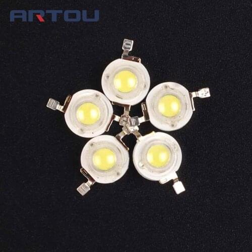 10PCS SMD 3W LED Diodes Lamp Beads 240lm-300lm White For 3W LED Spot Light