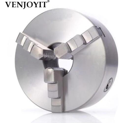 3Jaw Lathe Chuck 100mm 4" Self-centering 3 Jaw Chuck K11 Hardened Steel for Lathe CNC Machine