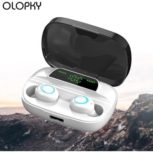 3500mAh TWS Power Bank Headphone LED Bluetooth 5.0 Earphone 8D Headphones Wireless HIFI Stereo Earbuds Gaming Headset With Mic