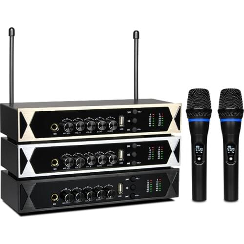 K6 UHF Wireless Handheld Microphone with Rechargeable Dynamic Microphone for home theater system Loudspeaker bluetooth Microfon
