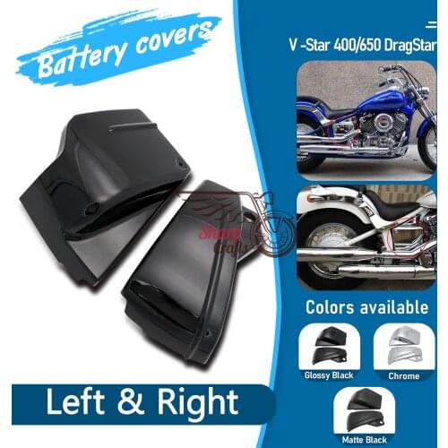 Motorcycle ABS Battery Side Fairing Cover Guard For Yamaha V-Star XVS650 / DragStar DS650 / XVS650A Custom Classic