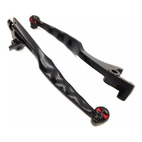 Black Skull Brake Clutch Levers For Suzuki Boulevard Marauder 800 Motorcycle