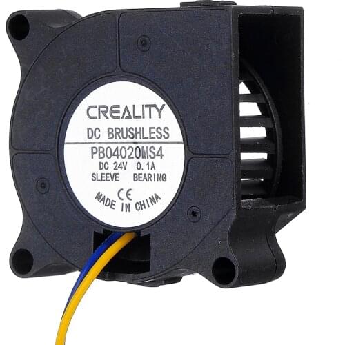 CREALITY 3D Printer Parts CR-10S Pro PB04020MS4 DC 24V 0.1A Brushless Blower Fan