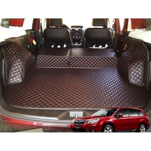 Good quality! Special trunk mats for Subaru Forester -2013 waterproof durable boot carpets for Forester ,Free shipping