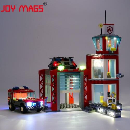 JOY MAGS Only Led Light Kit For 60215 City Series Fire Station Compatible With 02132 28049 11215