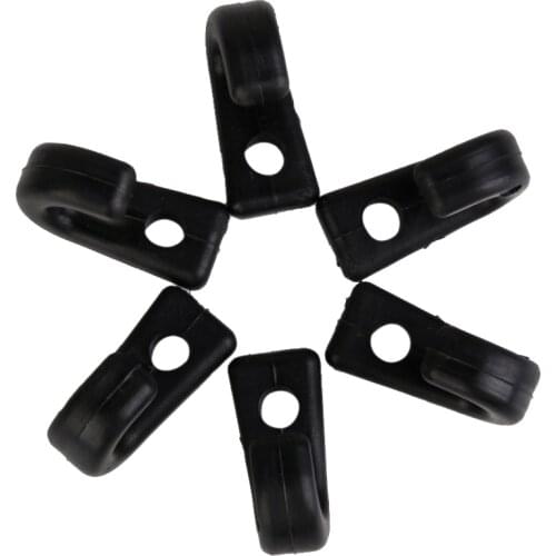 MagiDeal 6Pcs Nylon Single Hole Lashing Hook Bungee Hook for Kayak Canoe Paddle Board Lashing Hook