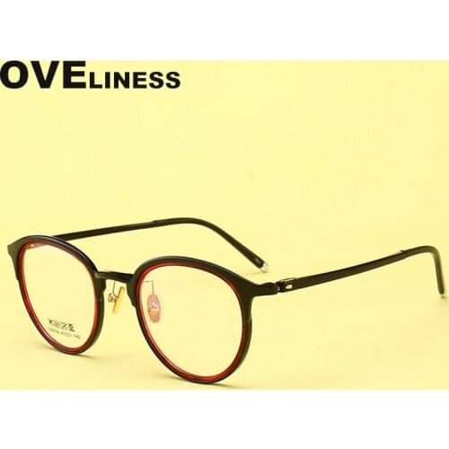 Fashion Retro eyeglasses Optical Round eye glasses frame for men women Computer Myopia Prescription Clear glasses eyewear frame