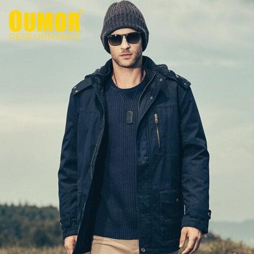 Oumor Brand Men Winter Tactical Army Military Field Jacket Parkas Trench Men Hoodie Casaco Masculino Windproof Coats Parkas Men