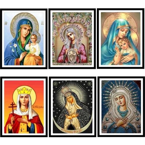 Religion DIY 5D Diamond Painting Angel Art Drill Cross Stitch Kit Set Home Decoration Diamond Mosaic Embroidery Angel Gift