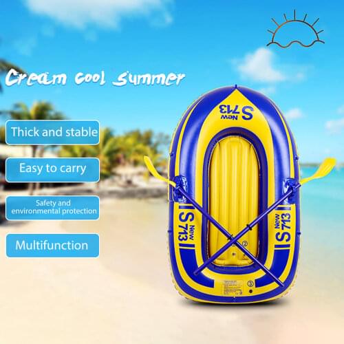 150x100cm 2 Person Inflatable Rowing Boat Bearing 100kg Durable PVC Rubber Fishing Boat Set With Paddles Pump Other Set