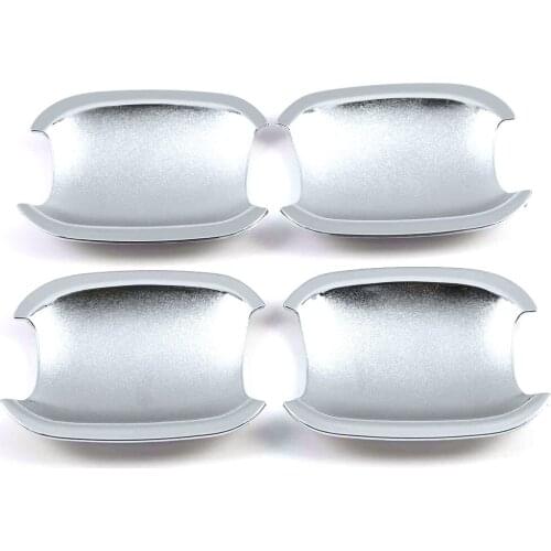 Door Handle Bowl Cover Sticker For Peugeot 301 2013- 2019 Citroen C-Elysee ABS Chrome Decor Cover Trim Decoration Accessories