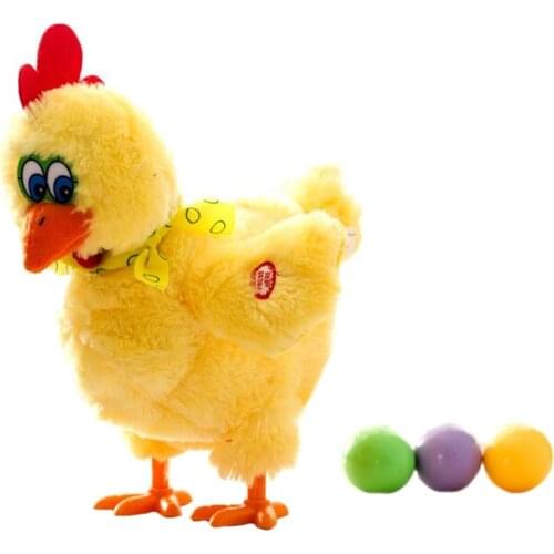 Wonderlife raw chicken hens will lay eggs of chickens crazy singing and dancing electric pet dolls plush toys Christmas gifts