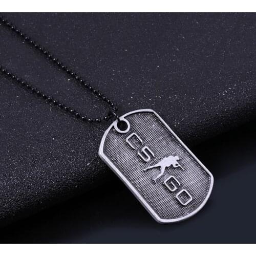 MIDY Game CSGO Tag Necklace CS GO Counter-Strike Elite Global Offensive T / CT Camp Pendants Necklace Women Men Jewelry Gift
