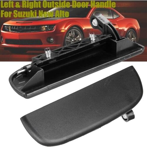 Car Front Rear Outer Exterior Door Open Handle Outside Door Knob Left Right Black Outer Door Handle Parts For Suzuki New Alto