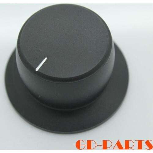 Generic 2pcs Black Anodized CNC Machined Solid Aluminum Knob 38x22mm FOR Amplifier CD Player DAC Power Volume Potentiometer