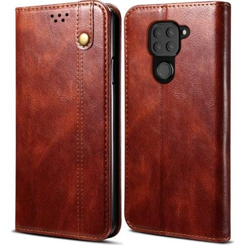 Redmi Note 9 Luxury Retro Leather Wallet Phone Case For Xiaomi Redmi Note 9 Flip Cover Card Slot Stand Case For Redmi Note 9