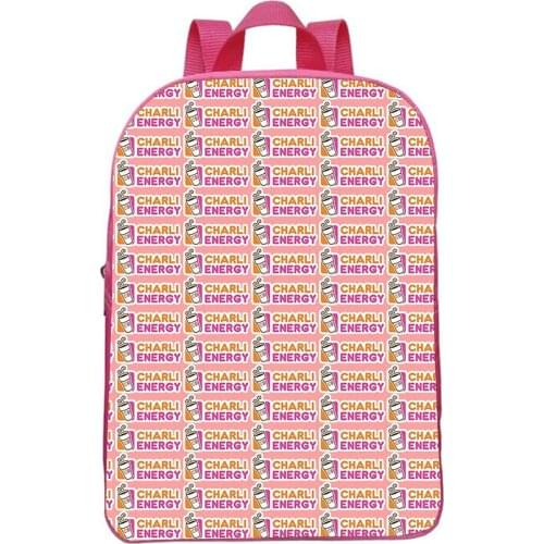 Charli Damelio Backpack Mini Small Bookbag Kindergarten School Bag Boys Girls Bags Children Kawaii Fashion Cartoon Knapsack