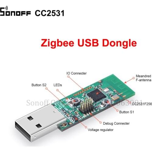 SONOFF Zigbee CC2531 USB Dongle Sniffer Bare Board Packet Protocol Analyzer Module USB Interface Dongle Capture Packet Module