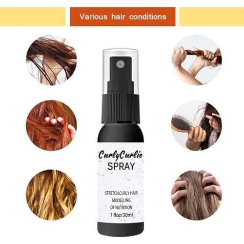 30ml Curl Enhancers Elastin Make Hair Stereotypes Hair Moisture Care Spray Elastic Wave Hair Styling Product Modeling Hair Care