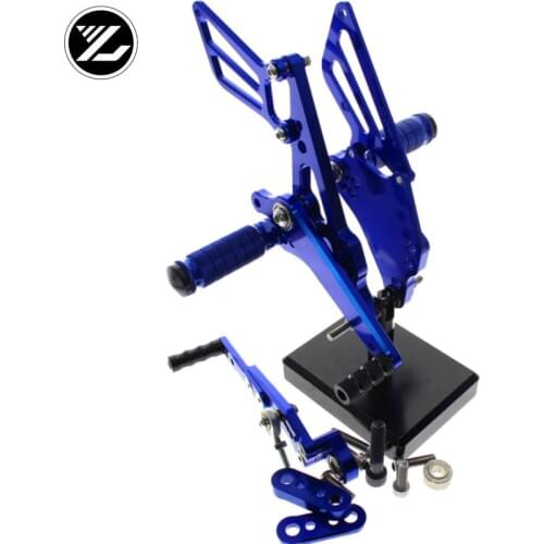 CNC Verstelbare Rearsets Achter Set Motorfiets Footrest Moto Pedaal pedal For Suzuki GSXR 1000 K9 2009-2016 GSXR600 GSXR 750 15