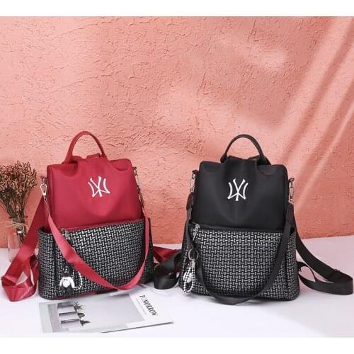 Newhotstacy Bag 07142021 Ladies fashion backpack Oxford Canvas Backpack fashion schoolbag