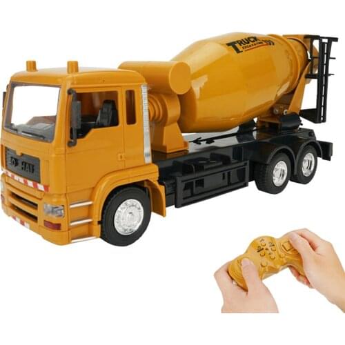 1:24 2.4G 10CH RC Crane/Dump /Mixer Truck Construction Engineering Vehicles Music Simulation Horn Sound Toys Gift for Kids