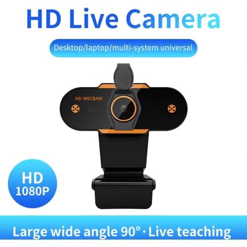 1080P HD Webcam with Mic Rotatable PC Desktop Web Camera Cam Mini Computer Video Recording Work Desktops Accessories