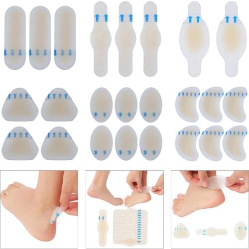 2Pcs Heel Patch Non-slip Relief Plaster Blister Patch Heel Protector Foot Care Tool Hydrocolloid