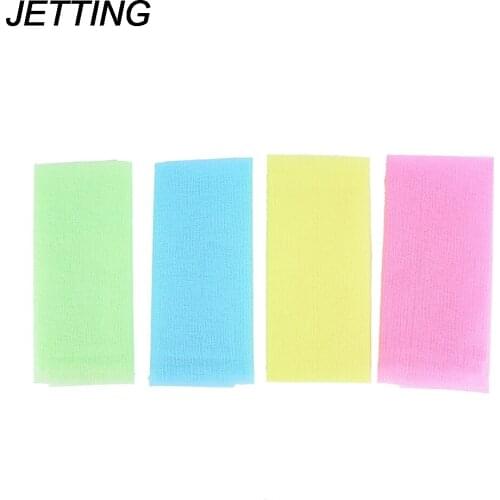 5pcs Nylon Japanese Exfoliating Beauty Skin Bath Shower Wash Cloth Towel Back Scrub Body Cleaning Washing Sponges& Scrubbers