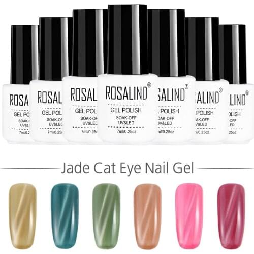 7ML Jade Cat Eye Series Gel Nail Polish 3D Magic Effect Gel Lacquer For Nail Extension UV LED Lamp Manicure Top
