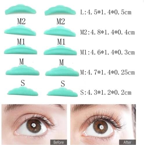 Eyelash Lifting Kit 5Pair Curlers Silicone Pads Set Accessories Y Brush Clean Comb Eye Lash lift Eyelashes Extension Perm Tools