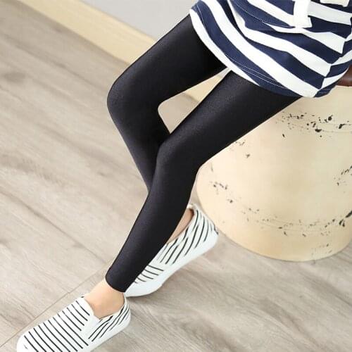 Girl Pants 2017 Girls Leggings Autumn Spring Kids Ankle Length Leggings Baby Girls Luster Pencil Pants Leggings Popular 2-10 T