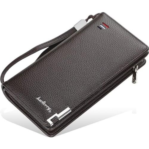 Men Long Wallet Clutch Bag Credit Card Holder Purses Carteira Masculina Carteras Billetera Hombre Leather Money Portfe Carte