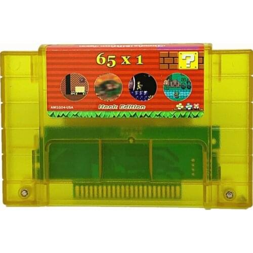 Super 65 in 1 HACK EDITION for 16 bit video game cartridge for USA version game player (30 games Can Battery Save)