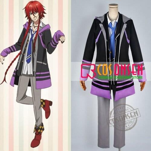 COSPLAYONSEN Kamigami no Asobi Ludere deorum Mischief of the Gods Loki Laevatein Cosplay Costume 5 Pcs Set Any Size