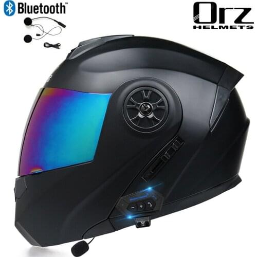 Motorcycle Helmet Full Helmet Double Lens Eectric Vehicle Bluetooth Half helmet autumn and winter four seasons double helmet