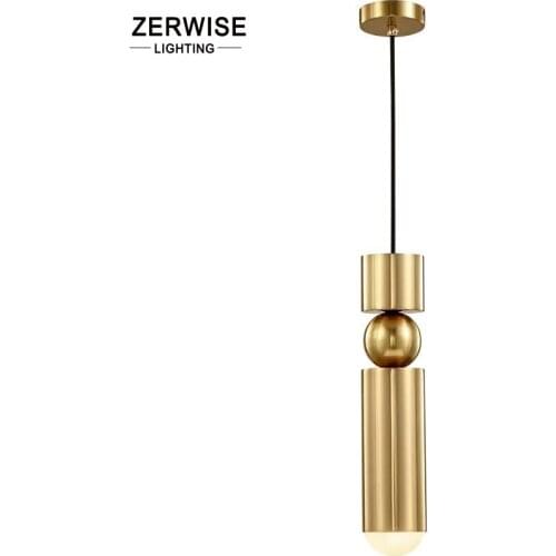 Nodic Golden Pendant Light Luxury Pendant Chandelier Lamp Bar Lighting Fixture Modern Style Lustres for Bar Bedroom Hotel Villa